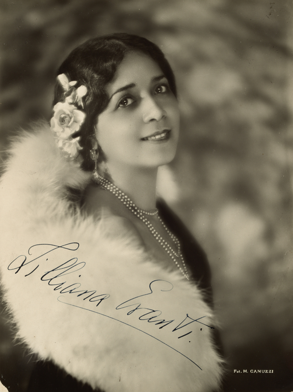 Autographed photo of Lillian Evanti