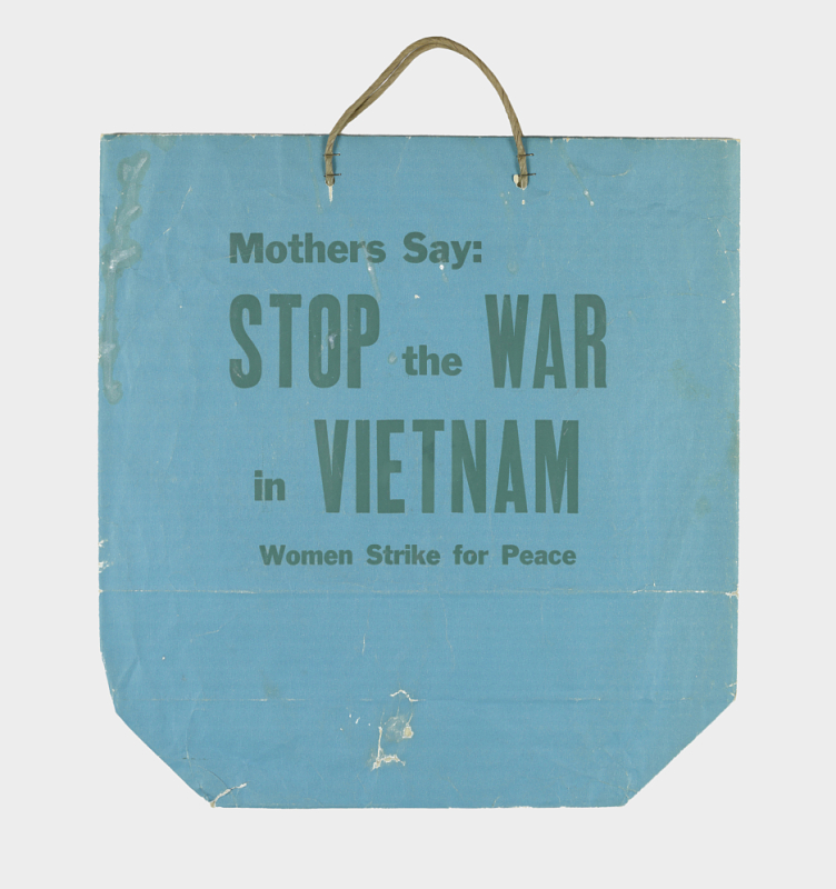 Stop the war in Vietnam shopping bag