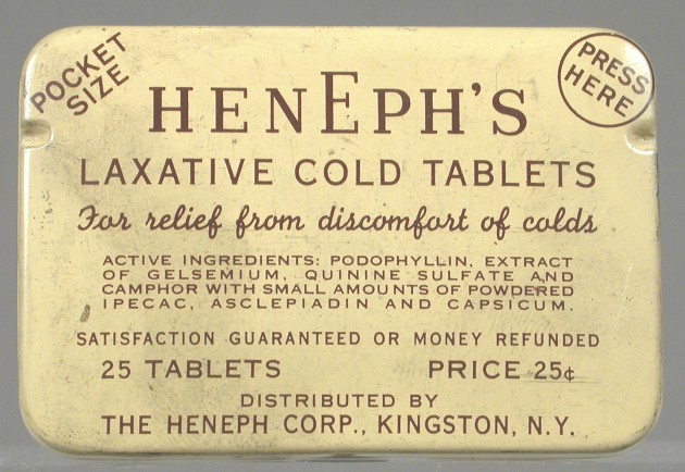 laxative cold tablets