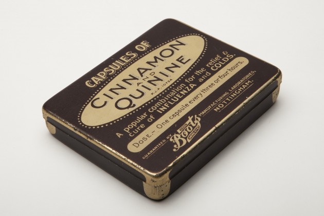 Cinnamon and quinine tabs