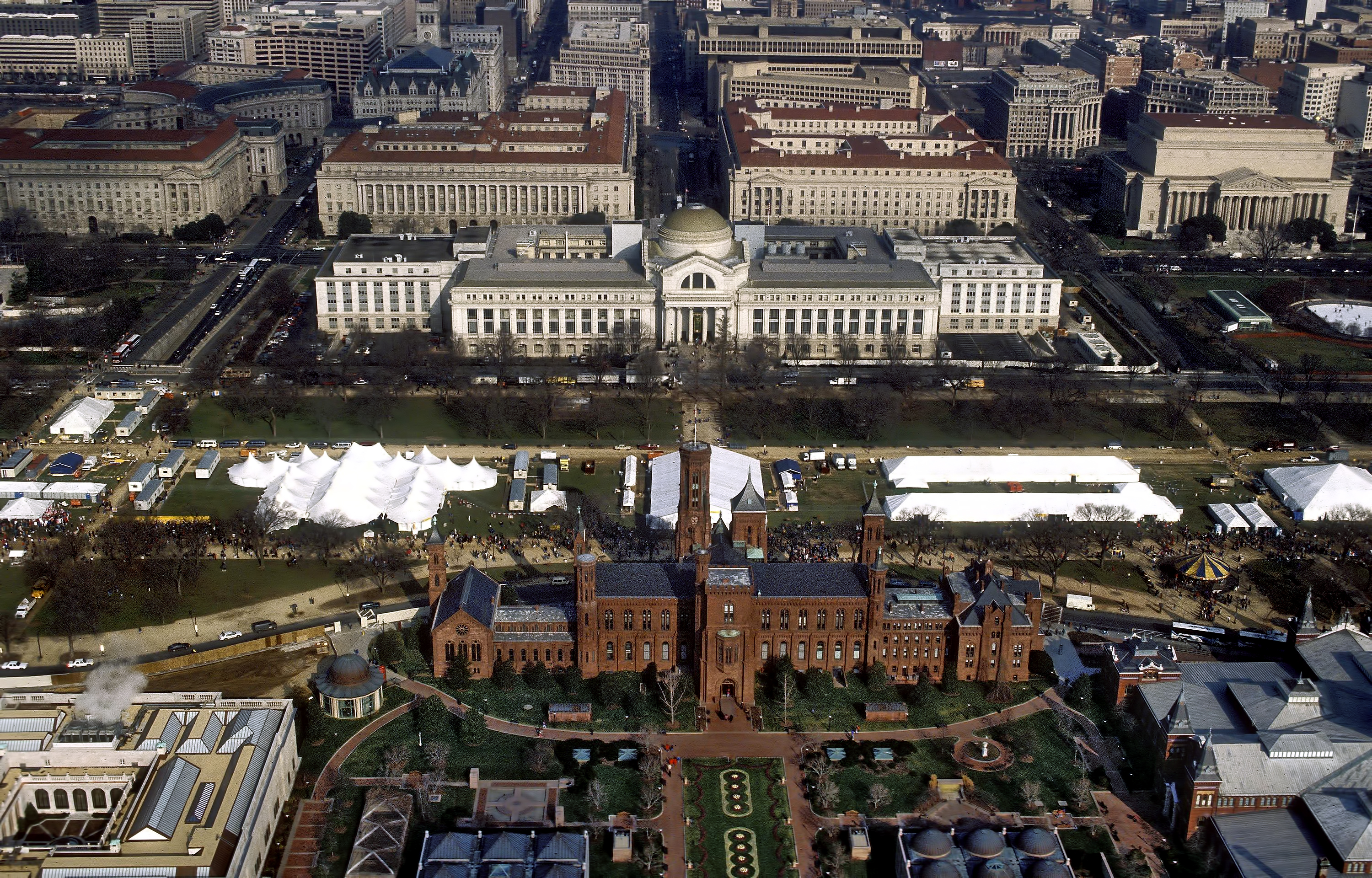 Aerial View Of Central Smithsonian Campus Smithsonian Institution