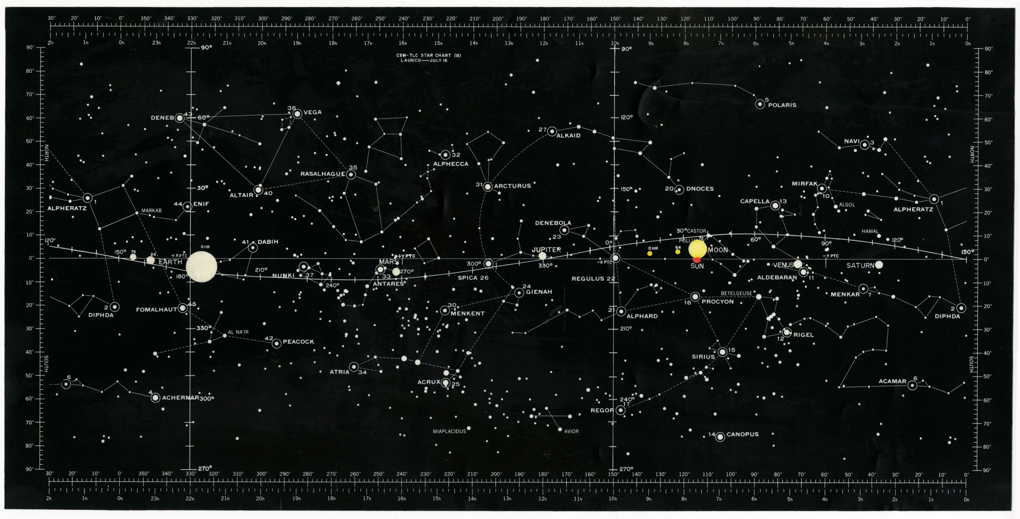 Destination Moon Star Chart Smithsonian Institution