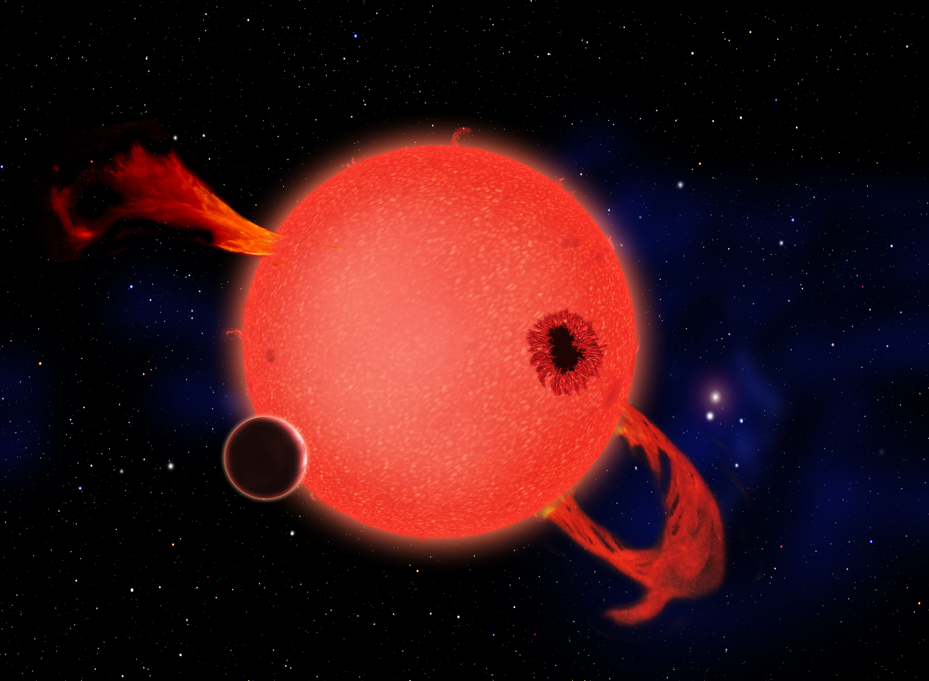 Red Dwarf Star Erupting | Smithsonian Institution