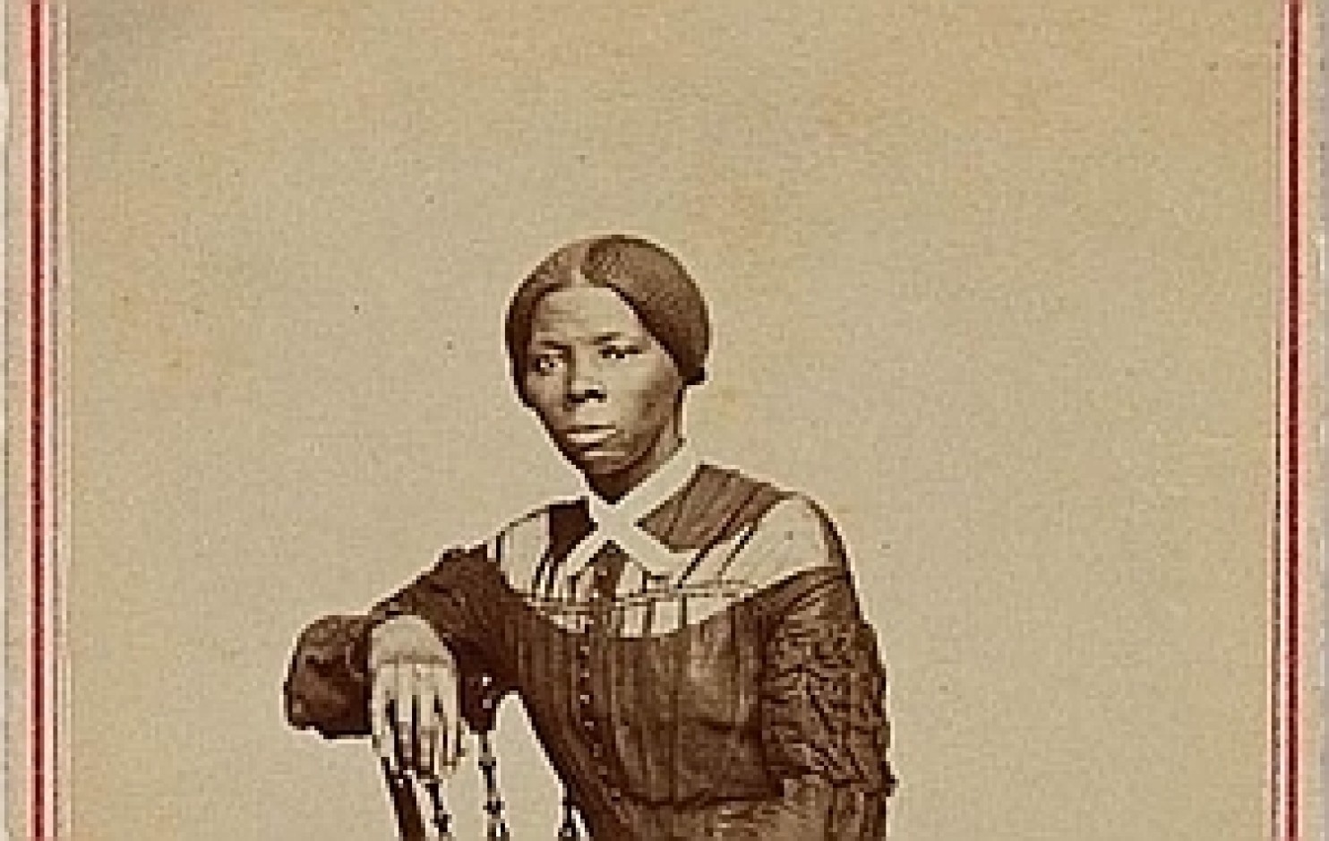 Visiting card showing young Harriet Tubman