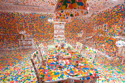 Yayoi Kusama's infinity rooms are on magnificent display at the