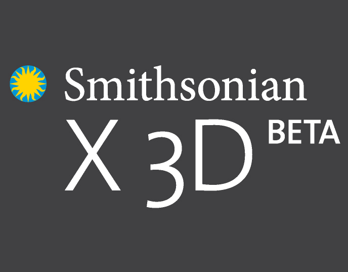 Smithsonian X 3D logo