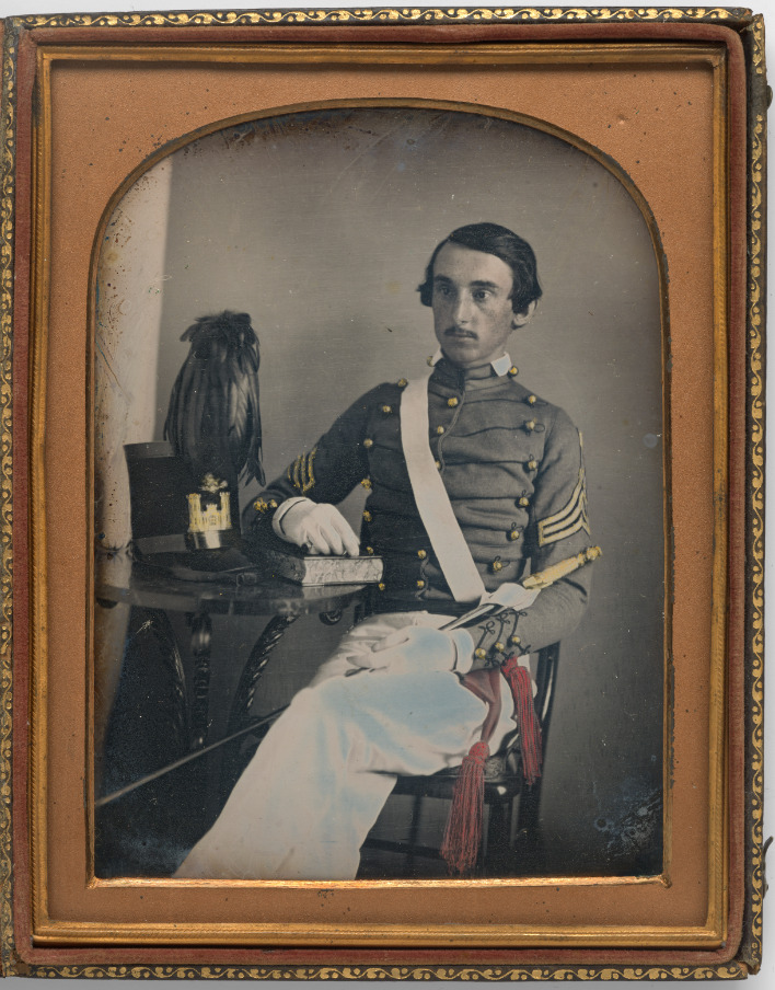 daguerreotype of antebellum soldier