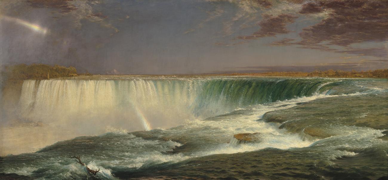 Frederic Edwin Church, Niagara, 1857, oil on canvas, 40 × 90 1/2 in., National Gallery of Art, Corcoran Collection (Museum Purchase, Gallery Fund).