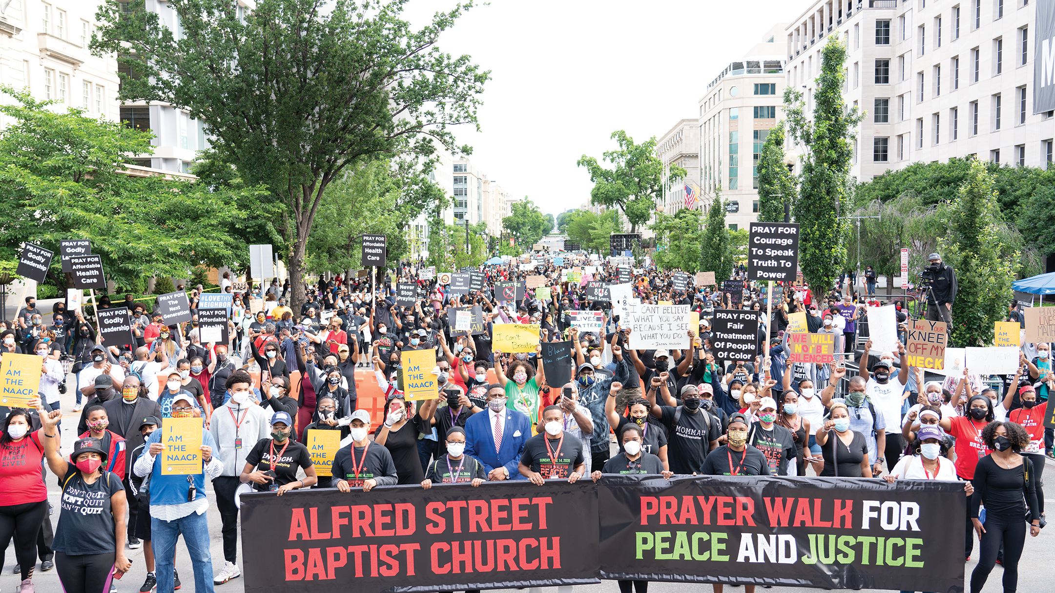 ] In June 2020, a protest against racial injustice and police brutality made its way through the streets of Washington, D.C. 