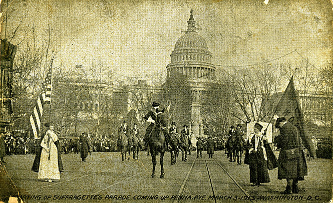 Postcard from Woman Suffrage Parade, 1913