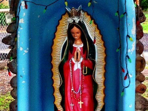 altar with the Virgin of Guadalupe