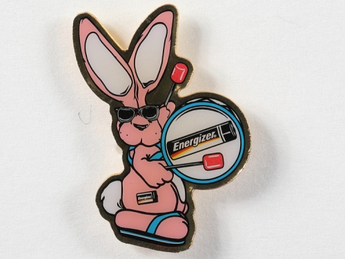 pink bunny beating a drum labeled Energizer