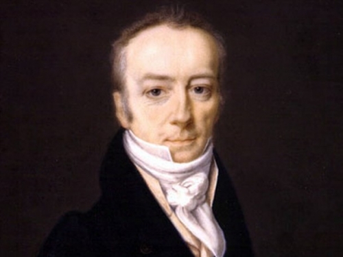 portrait of James Smithson dressed in a black jacket.