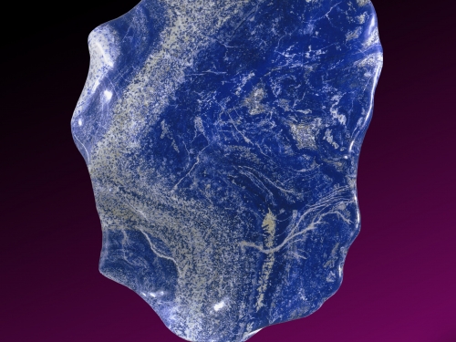 Large blue stone, uncut