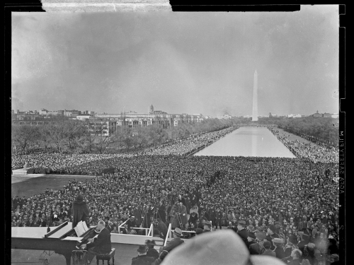 Crowd on the National Mall at Marian Anderson concert