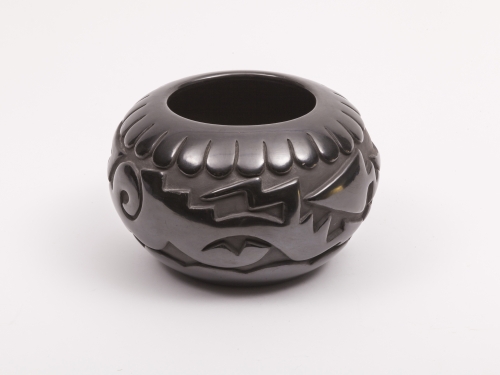 glazed pottery bowl