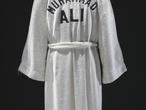 Ali's white boxing robe
