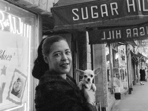 Billie Holiday with Dog