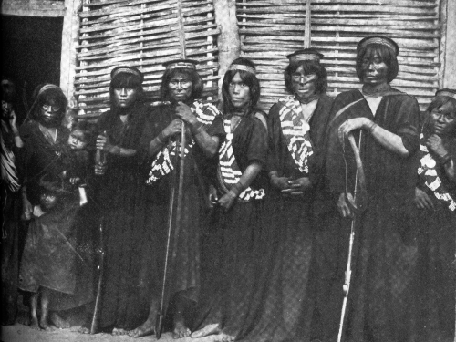 Indigenous delegation posing for group photo