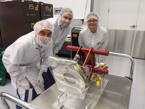 Getting ready to put the Solar Probe Cup (SPC) on the Parker Solar Prob