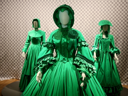 Green dresses