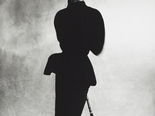 Irving Penn - Dior Black Suit (Tania), Paris | 1950 | gelatin silver print | Cop