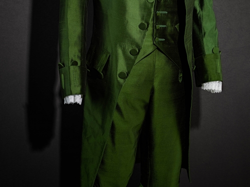 green suit
