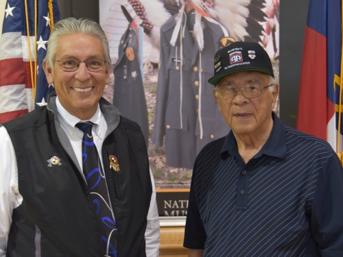 Kevin Gover and WWII Veteran Jesse Edward Oxendine