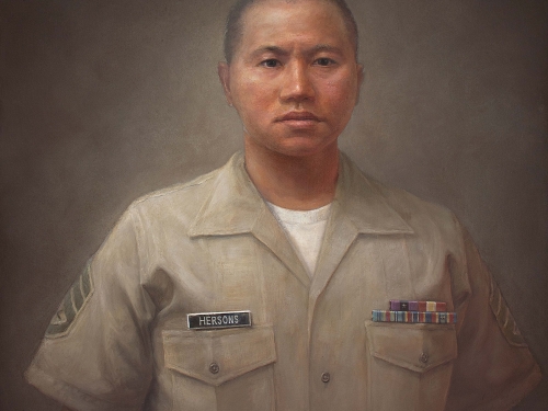 Portrait of Hersons in uniform