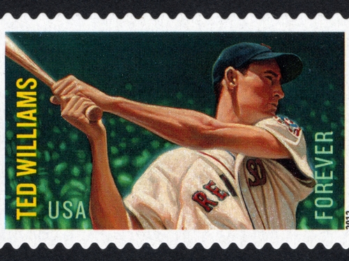 Stamp honoring Ted Williams
