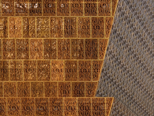 Architectural photo of corona panels
