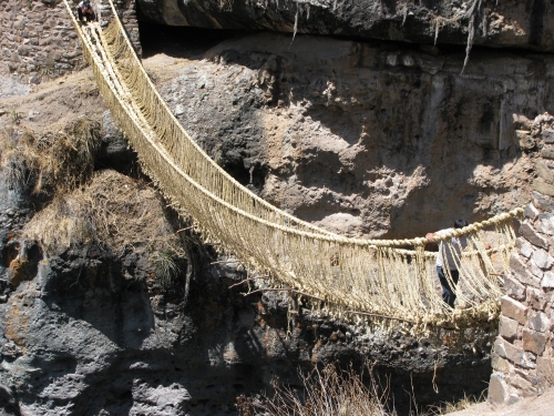 Inka suspension bridge
