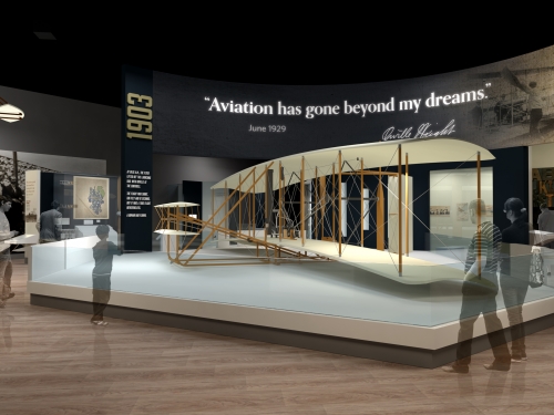Artists rendering of Wright Brothers Gallery