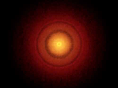 Disk around young star
