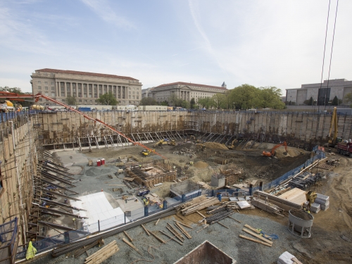 National Museum of African American History and Culture construction site