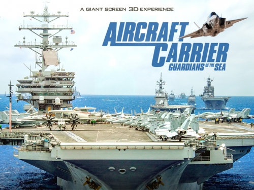 Movie poster with aircraft carrier