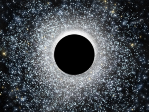 Artists rendering of black hole