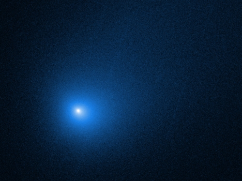 Bright interstellar object in dark sky