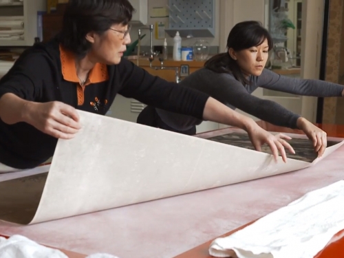 Chinese paper conservators