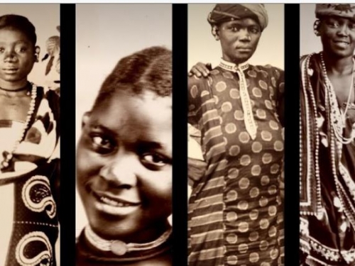 composite image of African women