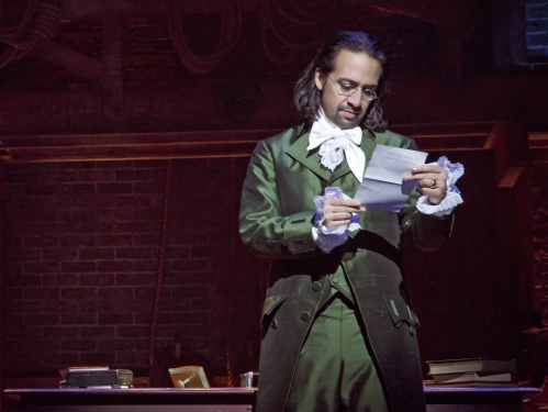 Scene from Hamilton: An American Musical
