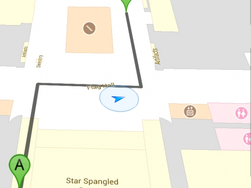 Indoor Google Maps at the Smithsonian's National Museum of American History