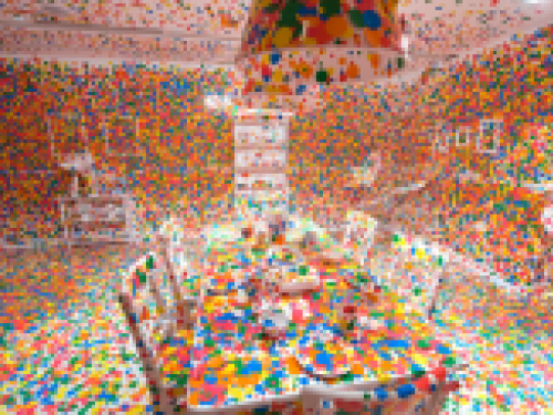 thumbnail image of INfinity Mirrors installation of room covered with polka dots