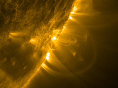 sun's rays from Solar Dynamic Observatory