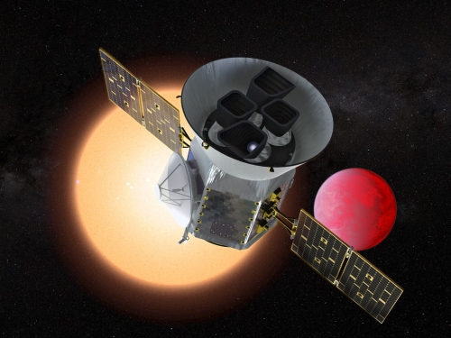 Illustration of the Transiting Exoplanet Survey Telescope