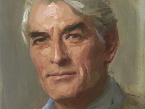 Detail from portrait of Gregory Peck