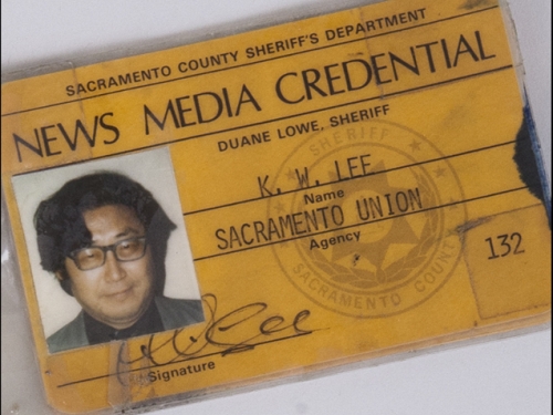 Press pass for KW Lee