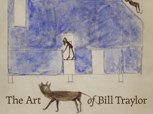 Book cover featuring Traylor painting of blue house