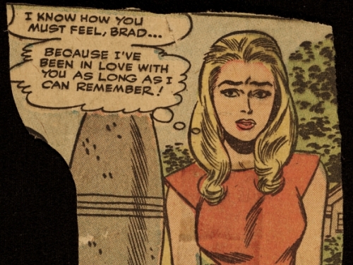 panel from romance comic
