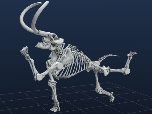 wooly mammoth model.